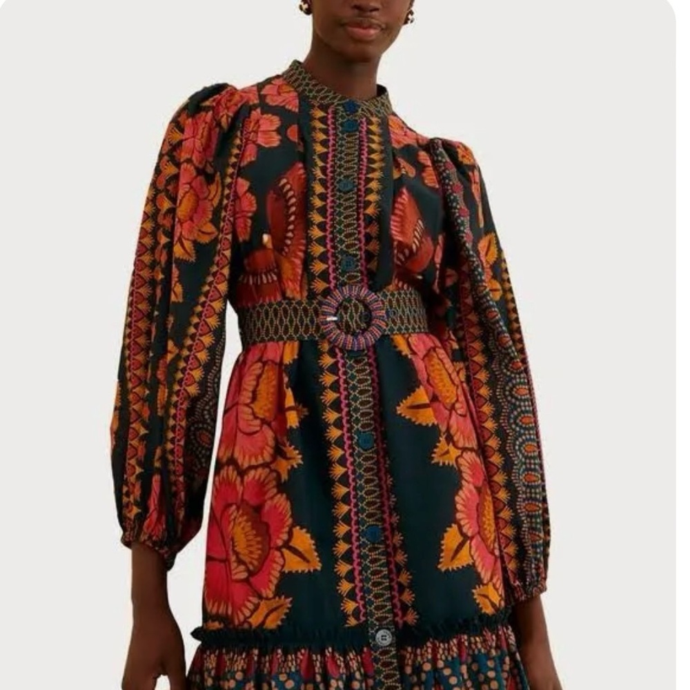 FARM Rio, Multi Color Mini Dress XL